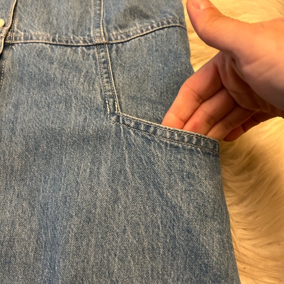 MADEWELL Denim Puff-Sleeve Mini Dress in Dawnshire Wash - Picture 7 of 16